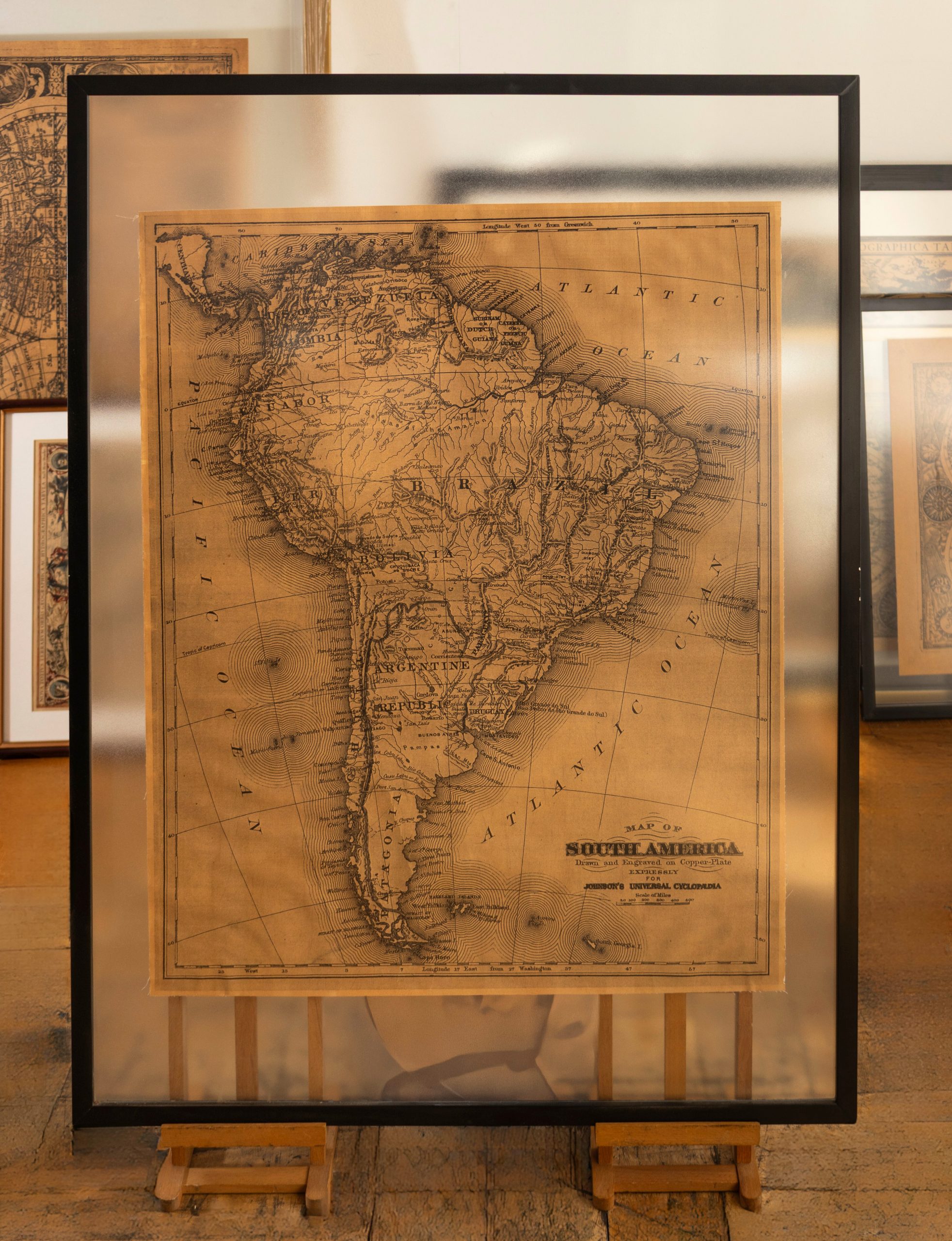 Mapa decimonónico de Sudamérica